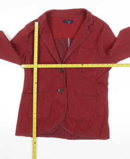 Womens UK Size 12 Lands' End Regular Red Blazer