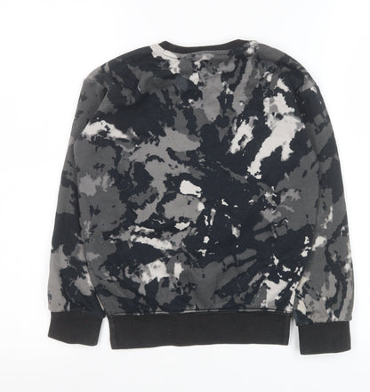 Adidas Girls Multicoloured Tie Dye Logo Pullover Sweatshirt 7-8 Years