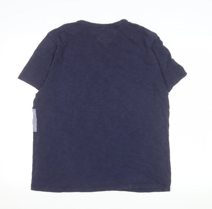 Mens UK Size M Tommy Hilfiger Blue  T-Shirt