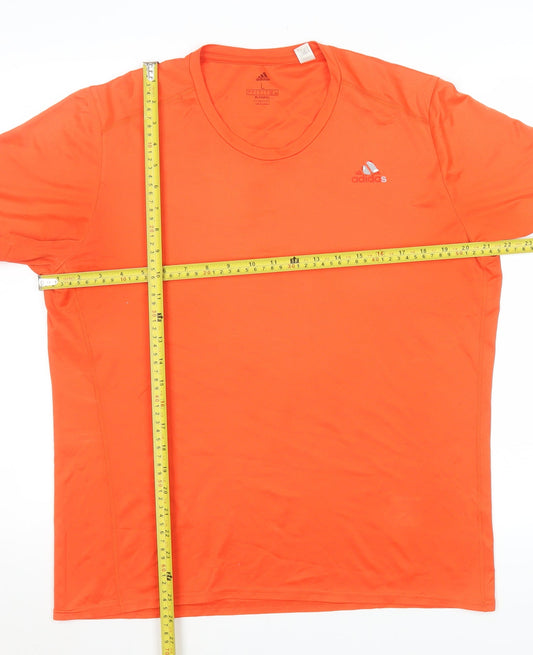Mens UK Size L adidas Orange Running & JoggingGym & Training T-Shirt