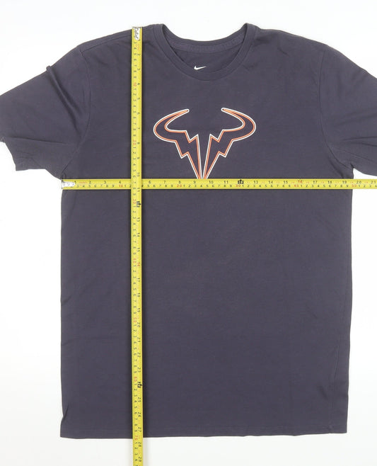 Unisex Adults UK Size M Nike Blue Basic T-Shirt