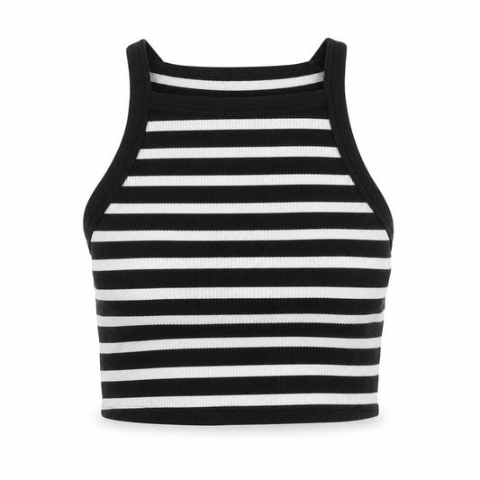 Womens UK Size XS Dunnes Black Cropped Tank