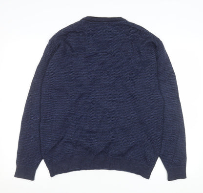 Mens UK Size L Kellerman Blue Pullover Jumper