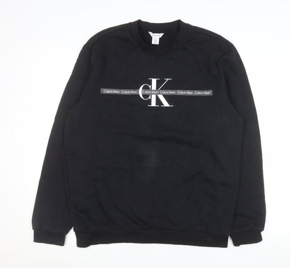 Mens UK Size XL Calvin Klein Black Pullover Sweatshirt