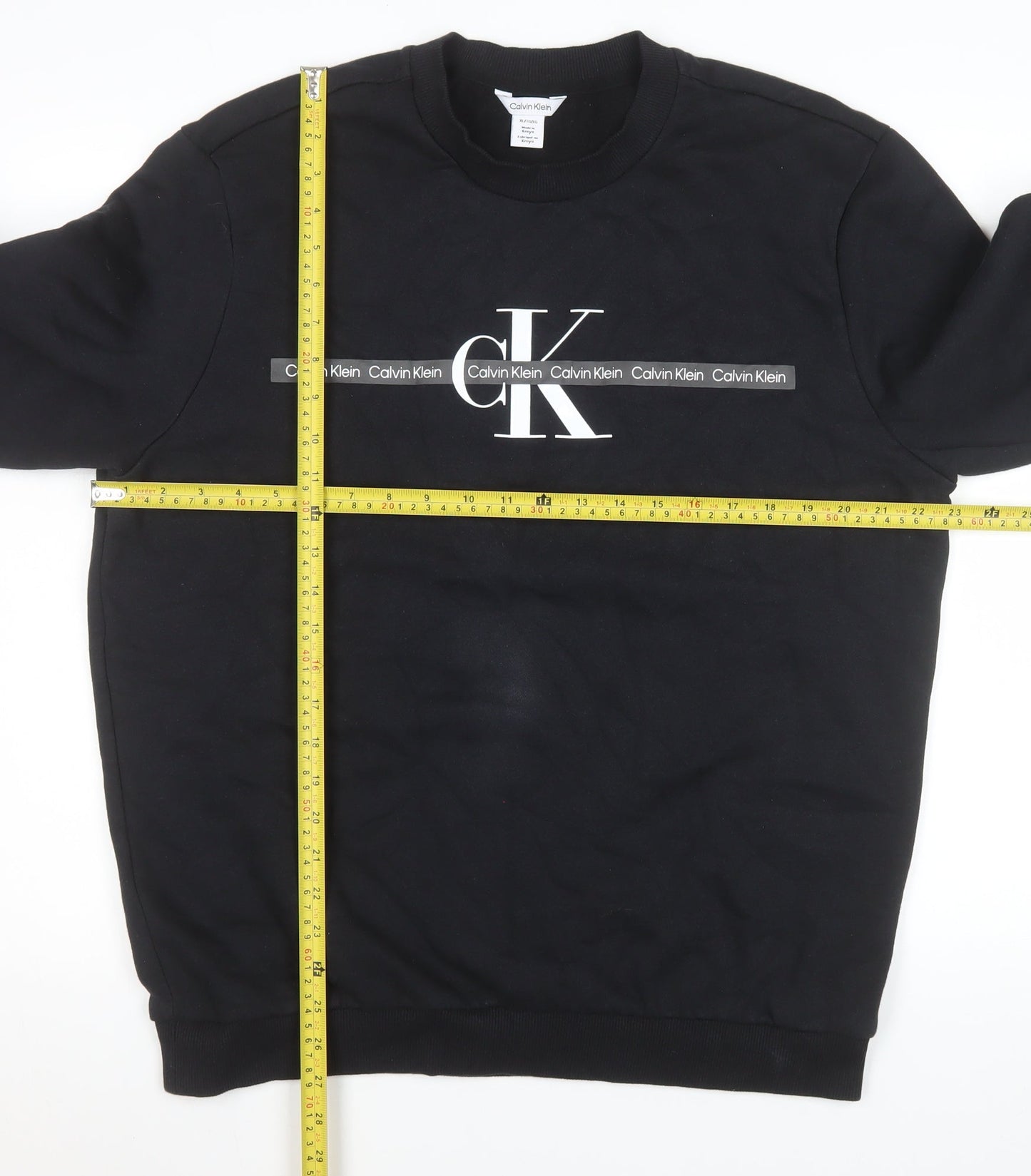 Mens UK Size XL Calvin Klein Black Pullover Sweatshirt