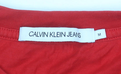 Mens UK Size M Calvin Klein Red  T-Shirt