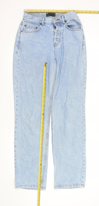 Womens UK Size S ASOS DESIGN Regular Fit Mom Blue Jeans