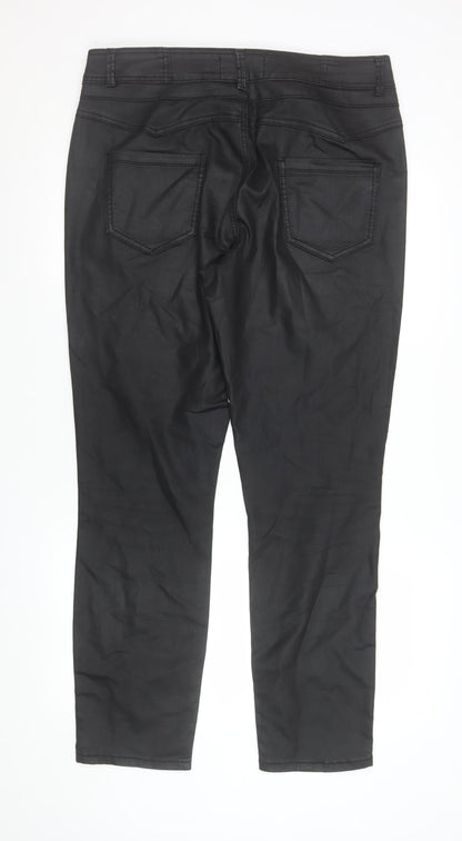 Womens UK Size 18 New Look Slim Fit Jegging Black Trousers