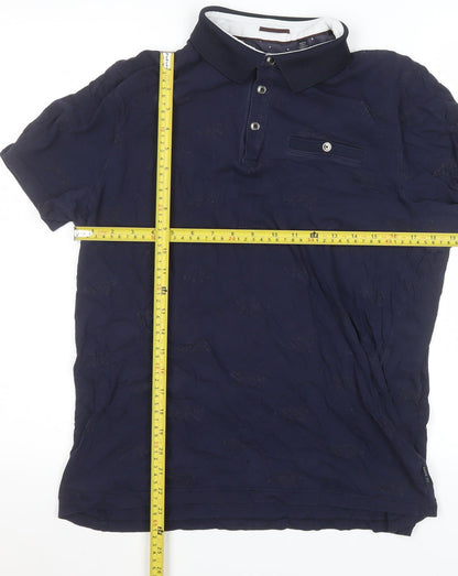 Mens UK Size L Ted Baker 100% Cotton Polo Shirt