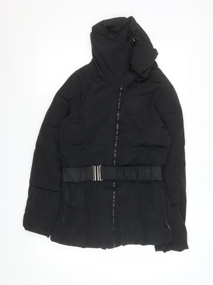 Womens UK Size 10 Dunnes Black Puffer Jacket