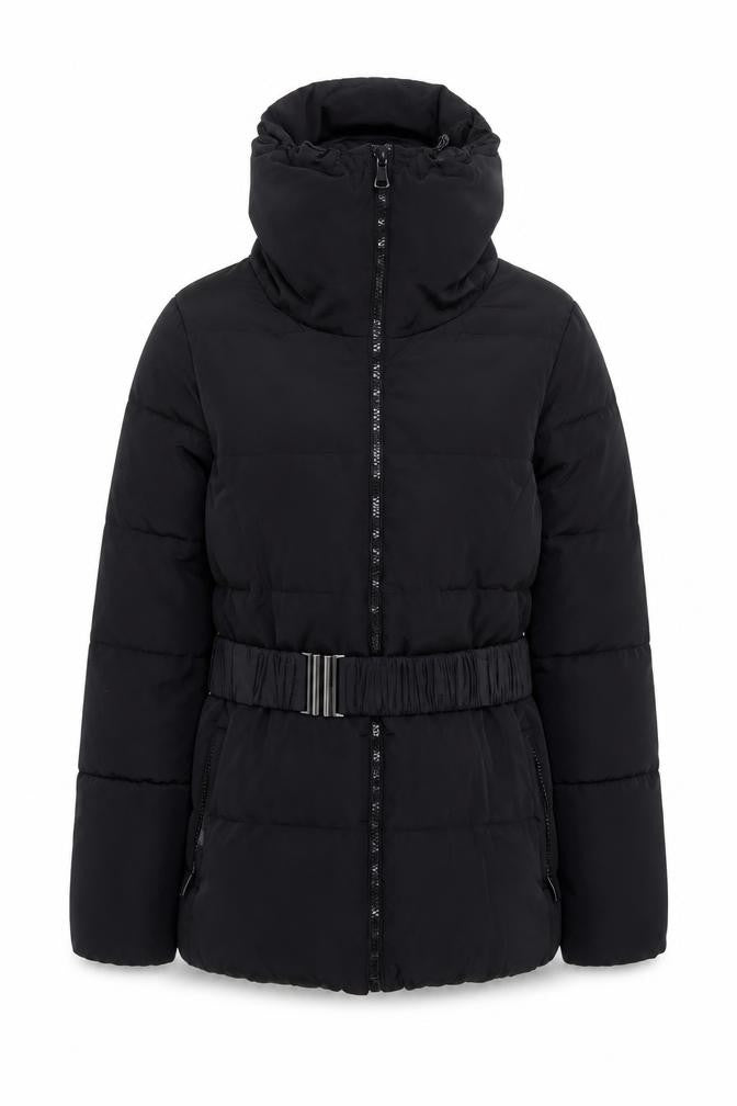 Womens UK Size 10 Dunnes Black Puffer Jacket