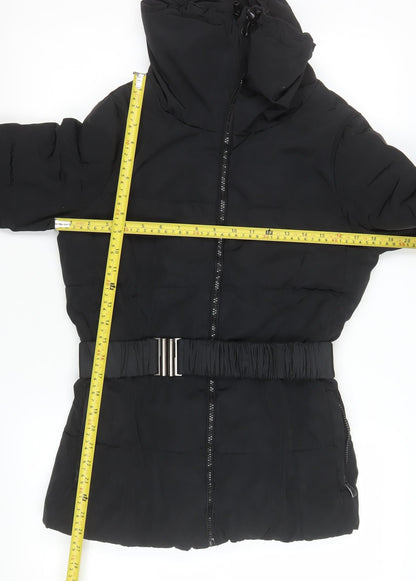 Womens UK Size 10 Dunnes Black Puffer Jacket