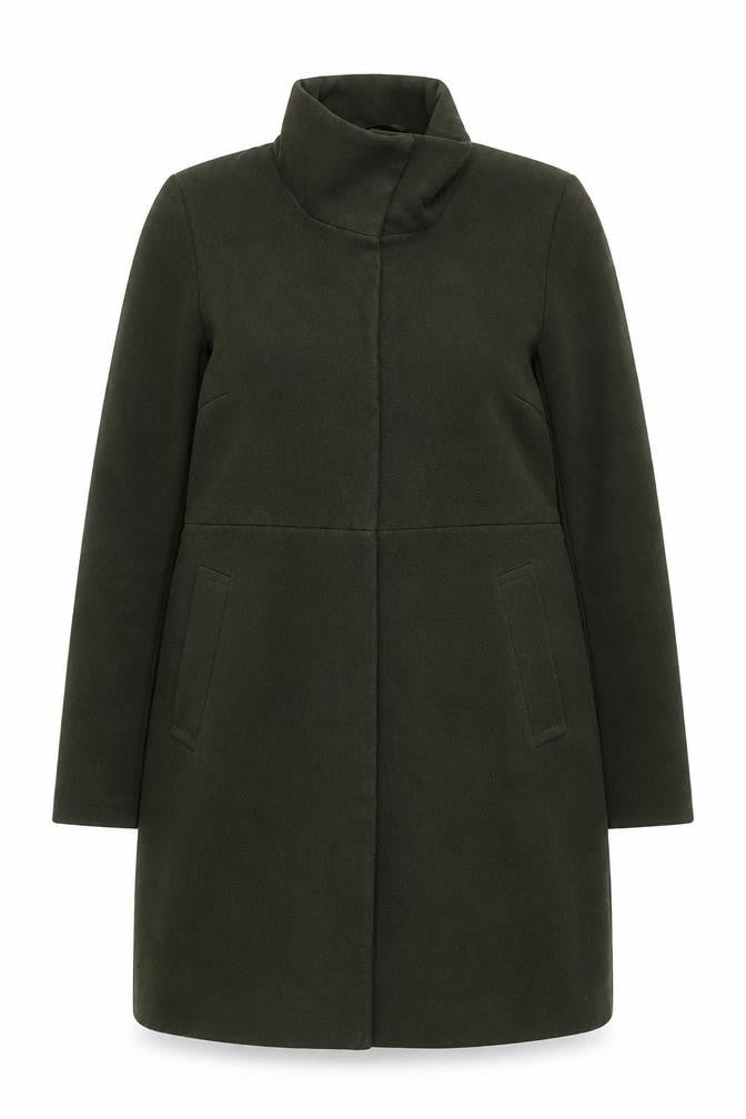 Womens UK Size 12 Atmosphere Green Overcoat