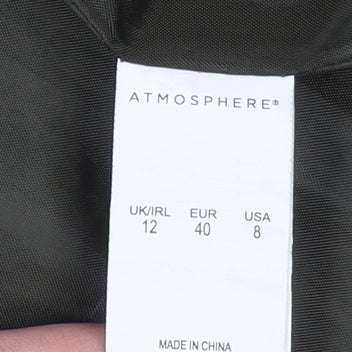 Womens UK Size 12 Atmosphere Green Overcoat