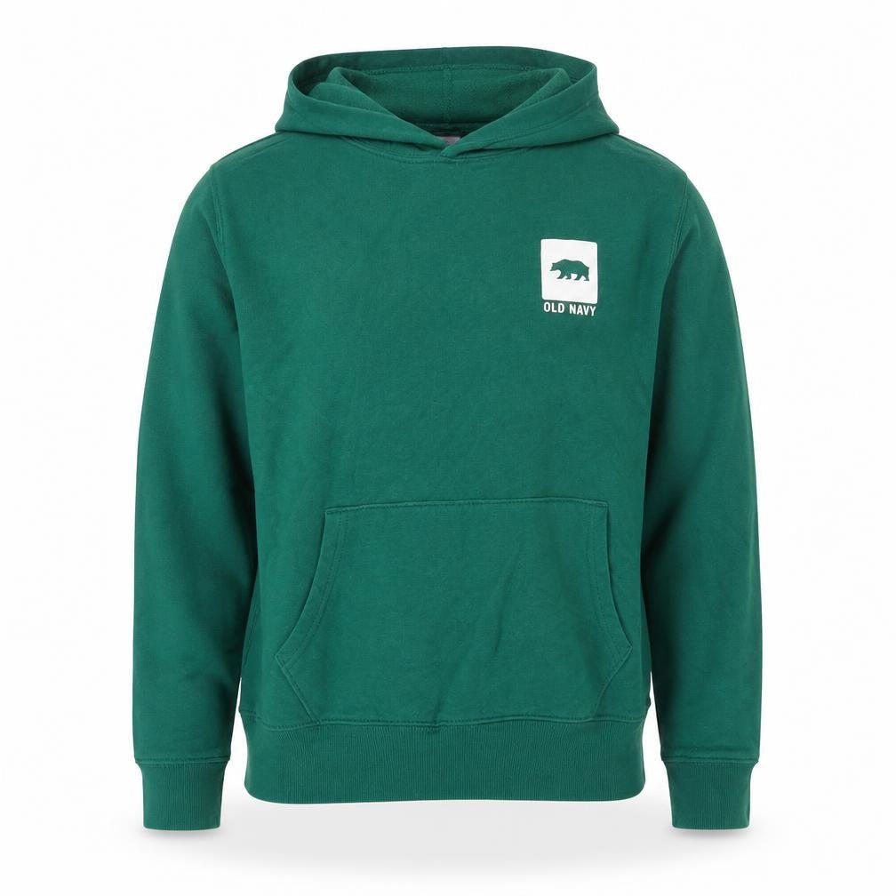 Mens UK Size L Old Navy Green Pullover Hoodie
