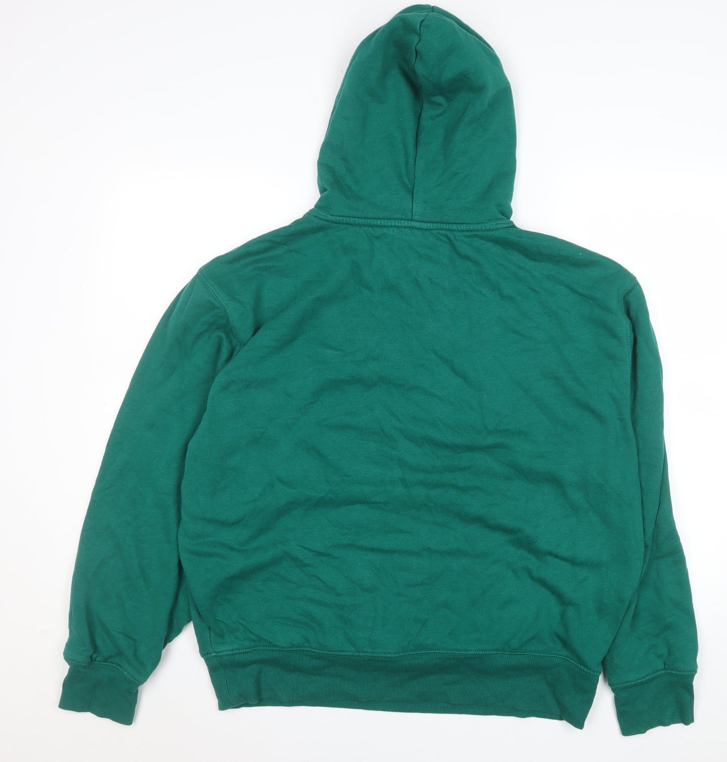Mens UK Size L Old Navy Green Pullover Hoodie