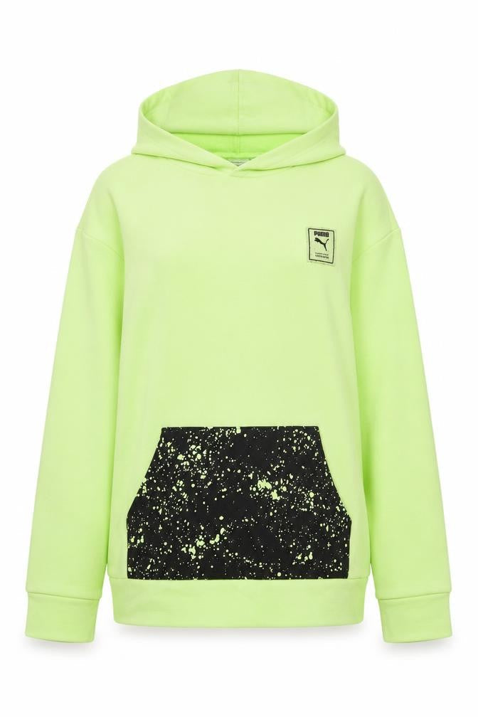 Womens UK Size XL PUMA Green Pullover Hoodie