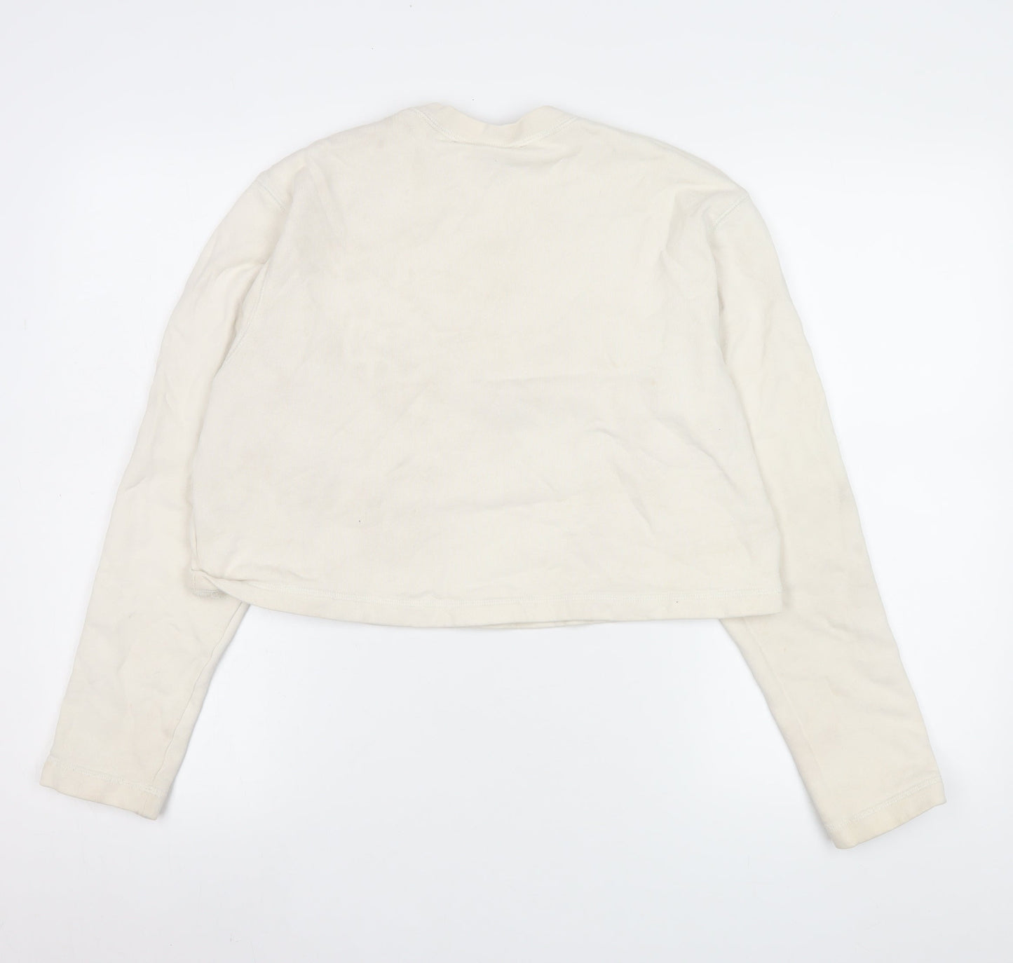 Womens UK Size M Nike Beige Pullover Sweatshirt