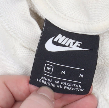 Womens UK Size M Nike Beige Pullover Sweatshirt