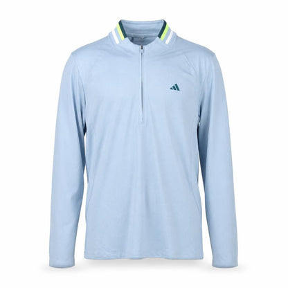 Mens UK Size M adidas Blue Henley Sweatshirt