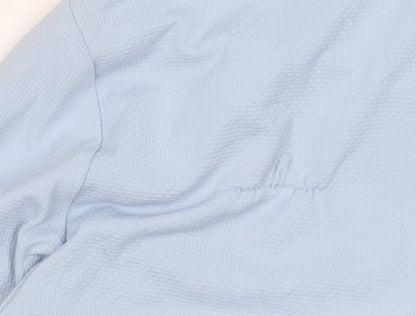 Mens UK Size M adidas Blue Henley Sweatshirt