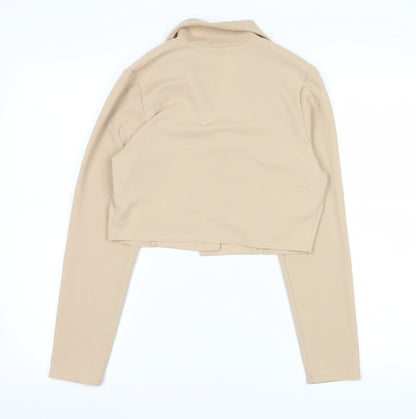 Womens UK Size 8 Quiz Regular Beige Suit Jacket