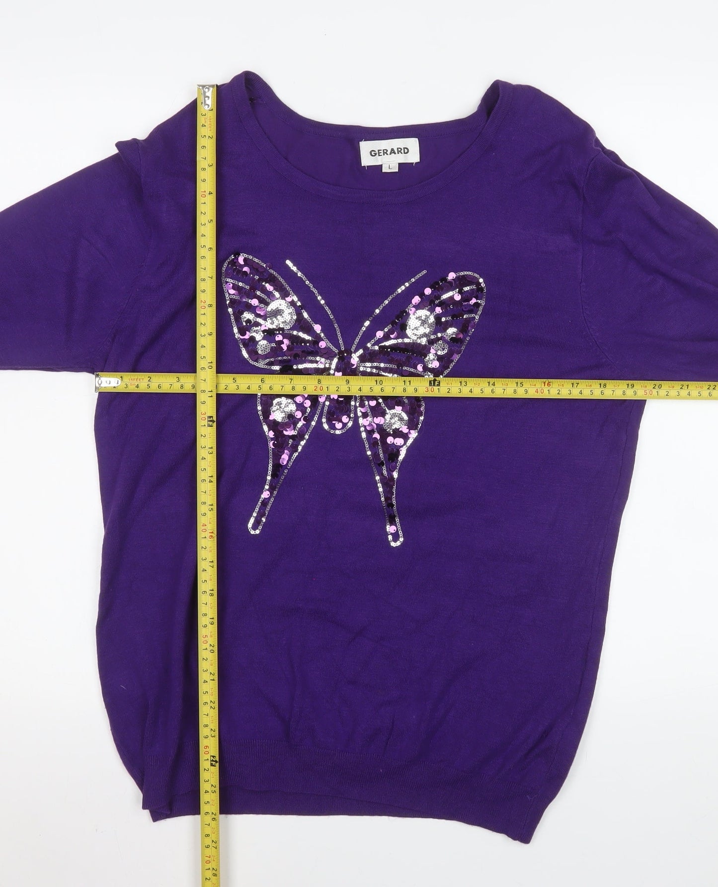 Womens UK Size L Gerard Purple Pullover Sweatshirt