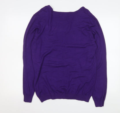 Womens UK Size L Gerard Purple Pullover Sweatshirt