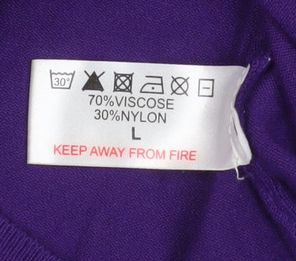 Womens UK Size L Gerard Purple Pullover Sweatshirt