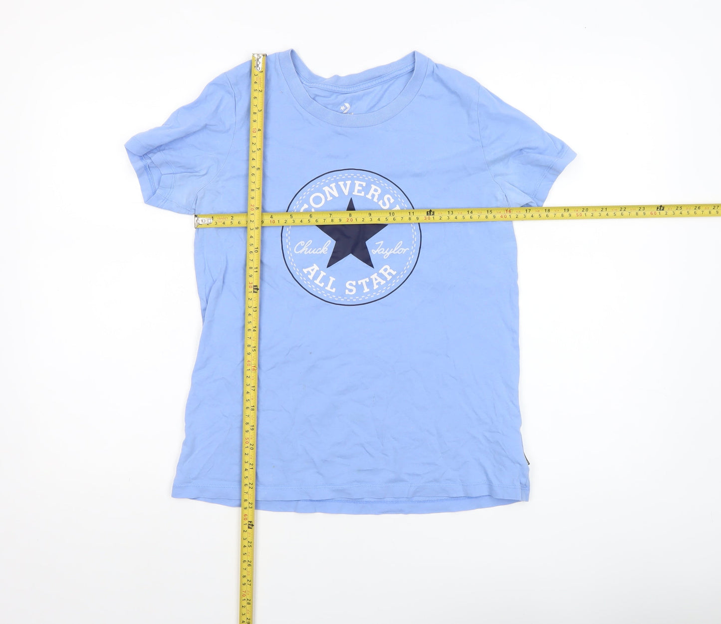 Boys UK Size S Converse Blue BasicJersey T-Shirt