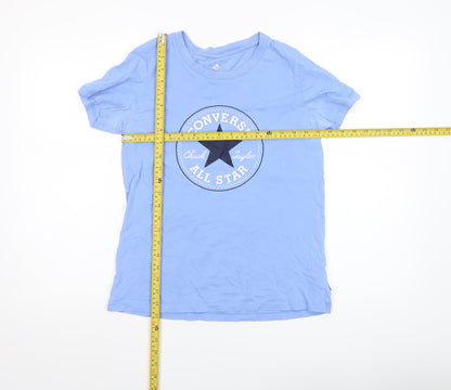 Boys UK Size S Converse Blue BasicJersey T-Shirt