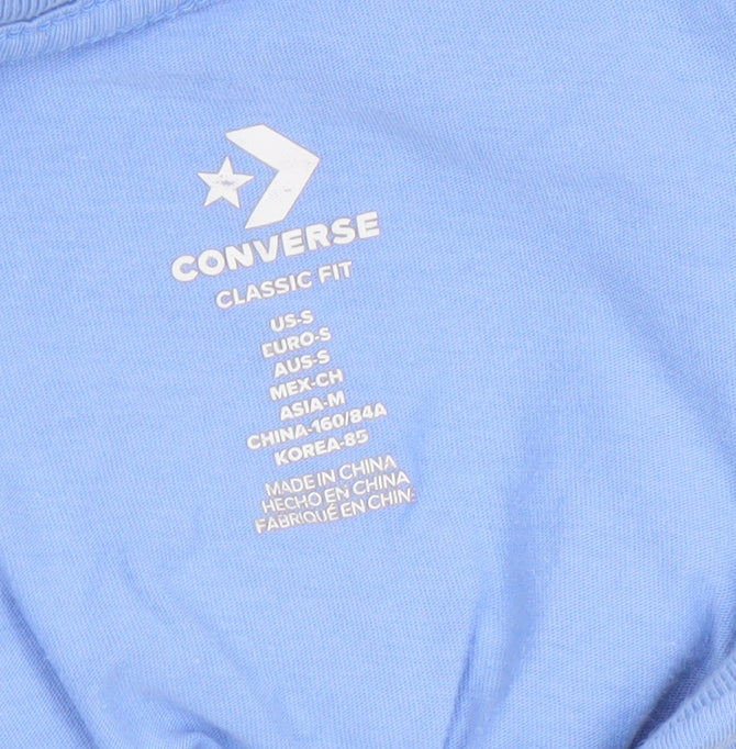 Boys UK Size S Converse Blue BasicJersey T-Shirt
