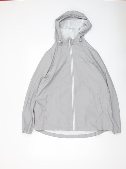 Womens UK Size 12 Dunnes Grey Rain Coat