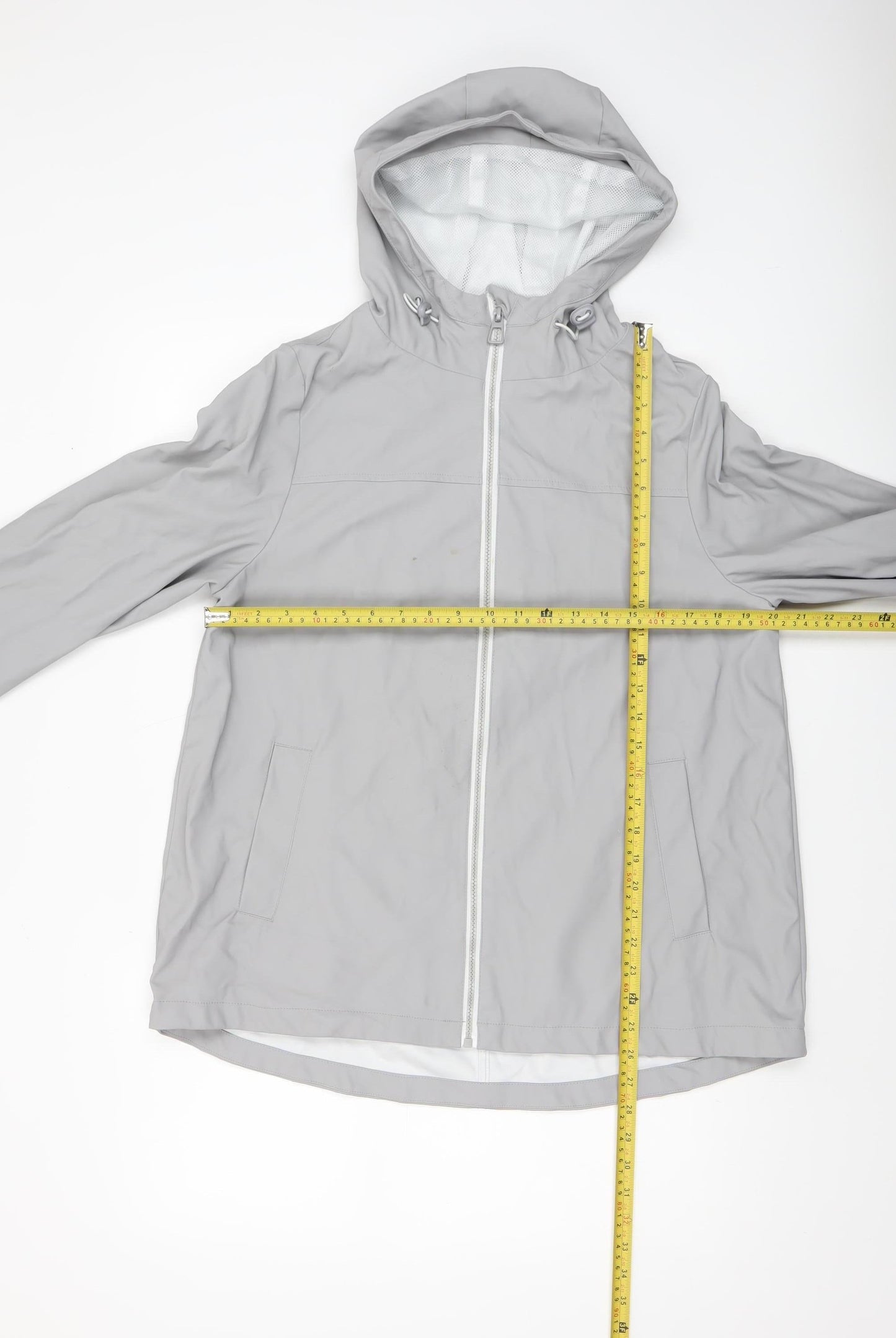 Womens UK Size 12 Dunnes Grey Rain Coat