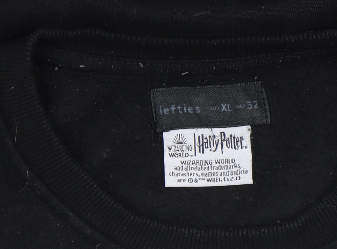 Mens UK Size XL Lefties Black Pullover Sweatshirt