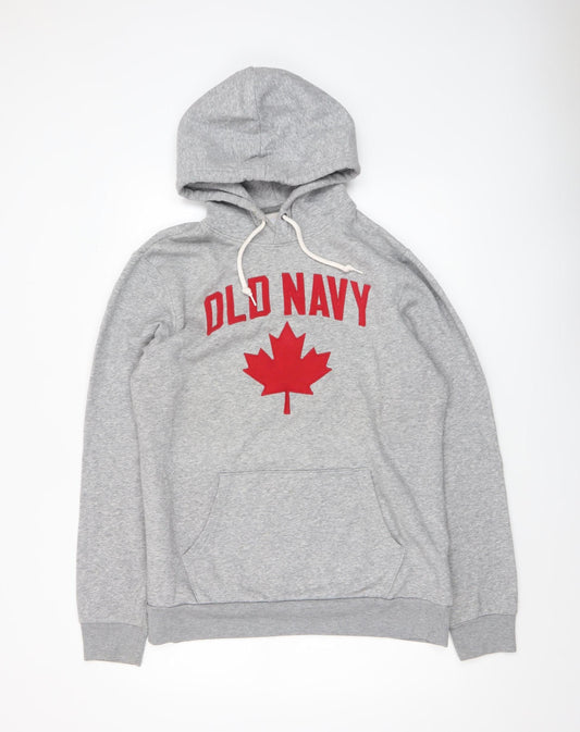 Mens UK Size M Old Navy Grey Pullover Hoodie