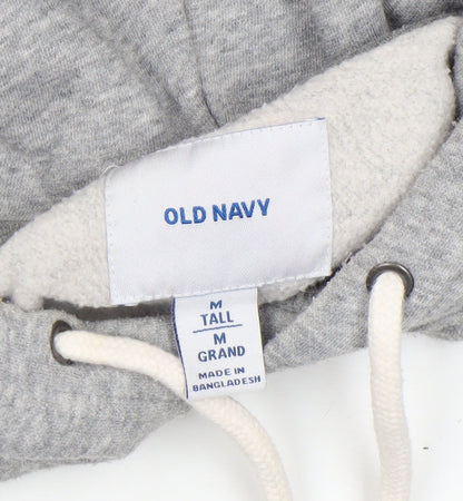 Mens UK Size M Old Navy Grey Pullover Hoodie