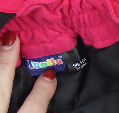 Girls UK Size 2-4 Years Lupilu Regular Fit Snow Pants Pink Trousers