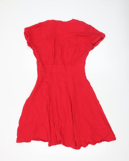 Womens UK Size 12 French Connection Fit & Flare Dress