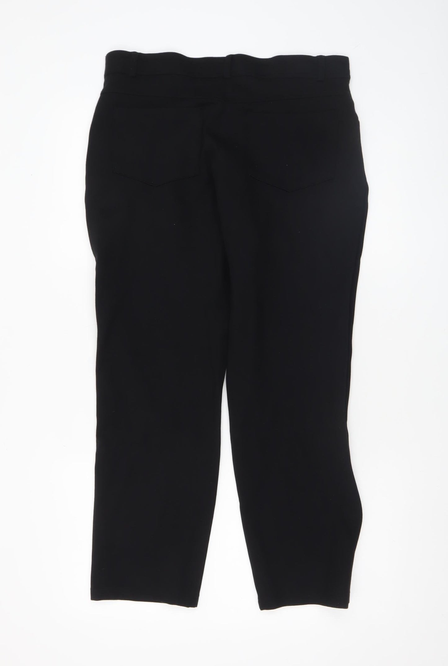 Womens UK Size 12 Dunnes Slim Fit BusinessCasualWorkwear Black Trousers