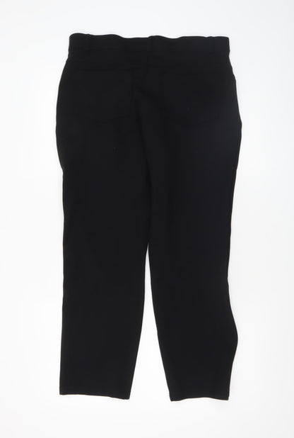 Womens UK Size 12 Dunnes Slim Fit BusinessCasualWorkwear Black Trousers