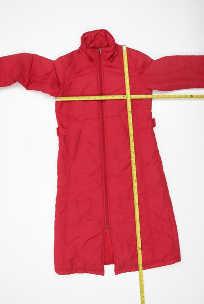 Womens UK Size 8 Xdye Red Puffer Jacket