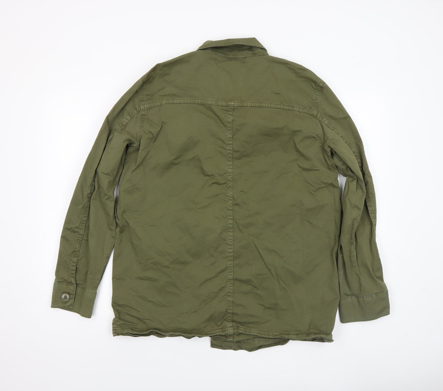 Womens UK Size 12 Part Two Green Military Jacket