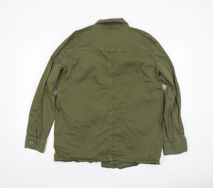 Womens UK Size 12 Part Two Green Military Jacket