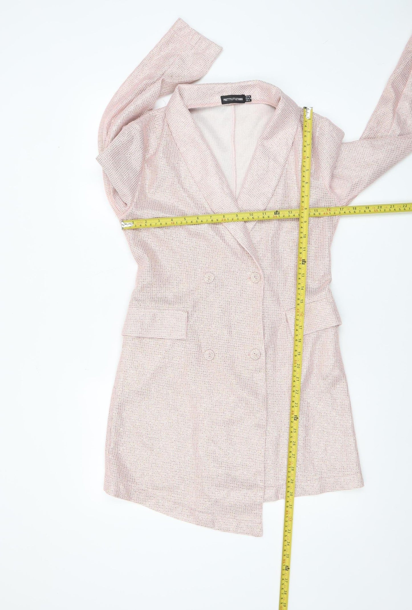 Womens UK Size 10 PRETTYLITTLETHING Pink Basic Jacket