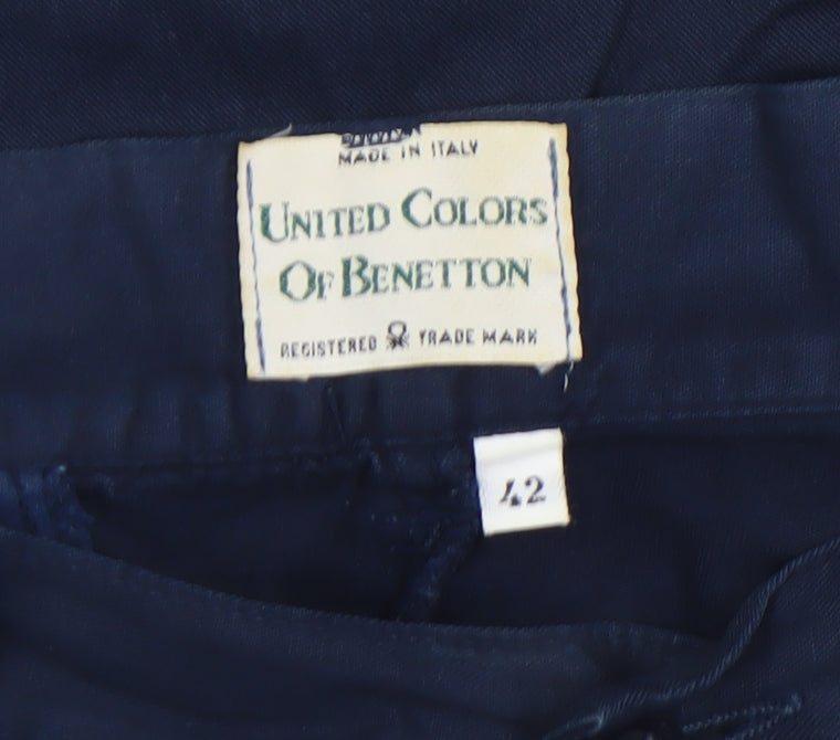 Womens UK Size 14 United Colors of Benetton Relaxed Fit Bermuda Shorts