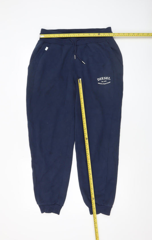 Mens UK Size M Diesel Regular Fit Jogger Blue Trousers