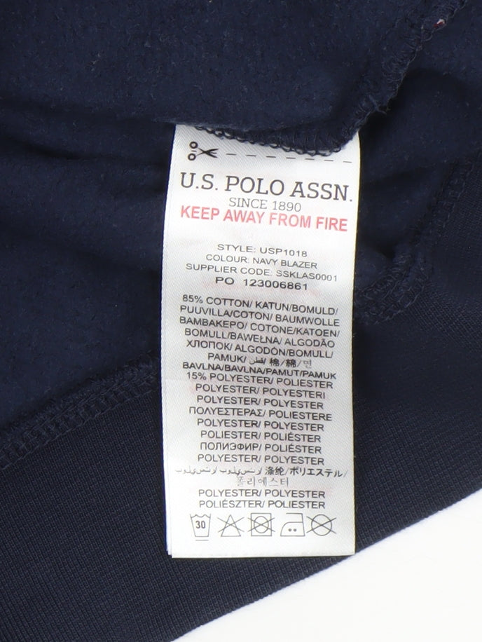 Boys UK Size 15-16 Years U.S. Polo Assn. Blue Pullover Hoodie