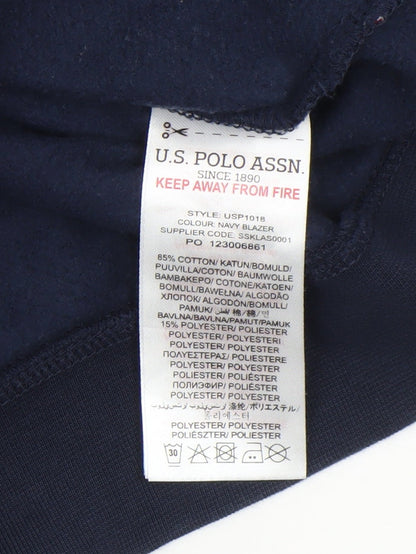 Boys UK Size 15-16 Years U.S. Polo Assn. Blue Pullover Hoodie