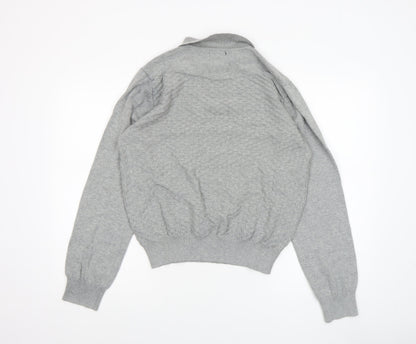 Mens UK Size XL Voi Jeans Grey Henley Jumper